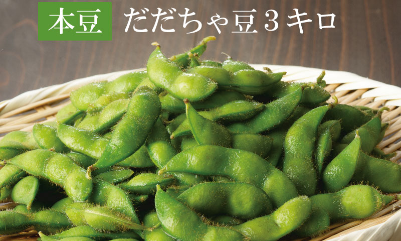 ［早生］だだちゃ豆3キロ