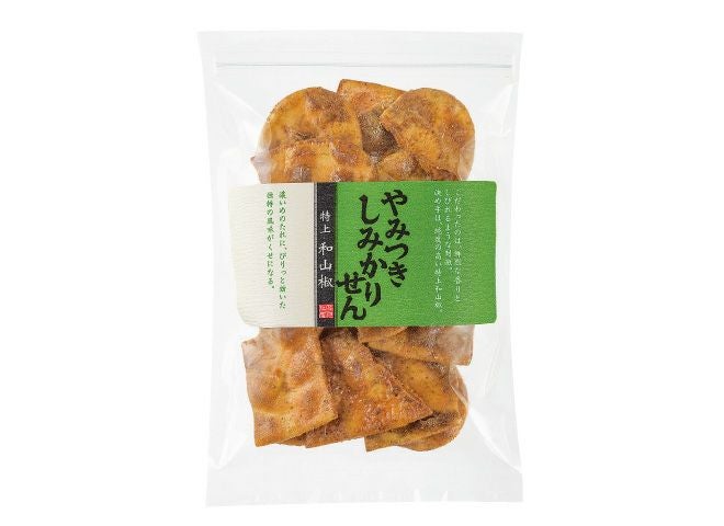 完売：次回生産未定】やみつきしみかりせん和山椒120g | 煎餅工房さがえ屋